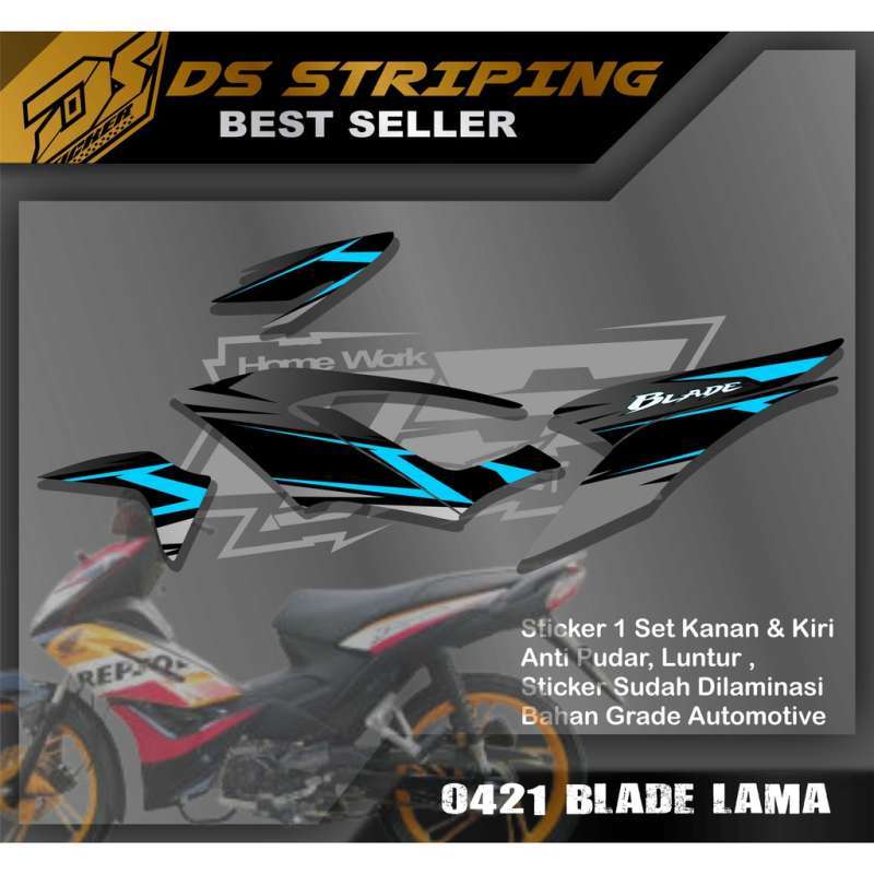 Jual 0421 Stiker Striping Lis Variasi Honda BLade Lama Garis Simpel