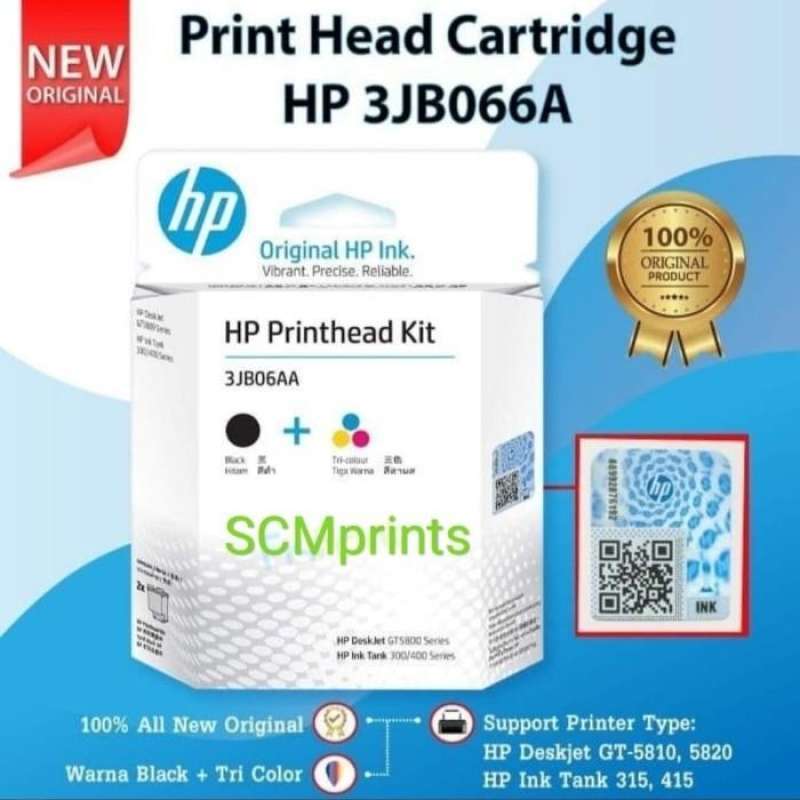 Jual Printhead Kit 3JB06AA Cartridge HP Ink Tank 115 315 310 410 415