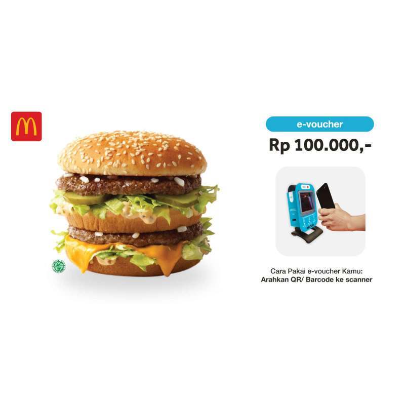 Jual McDonald's E-Voucher Rp100.000 di Seller Inpulse Store ...