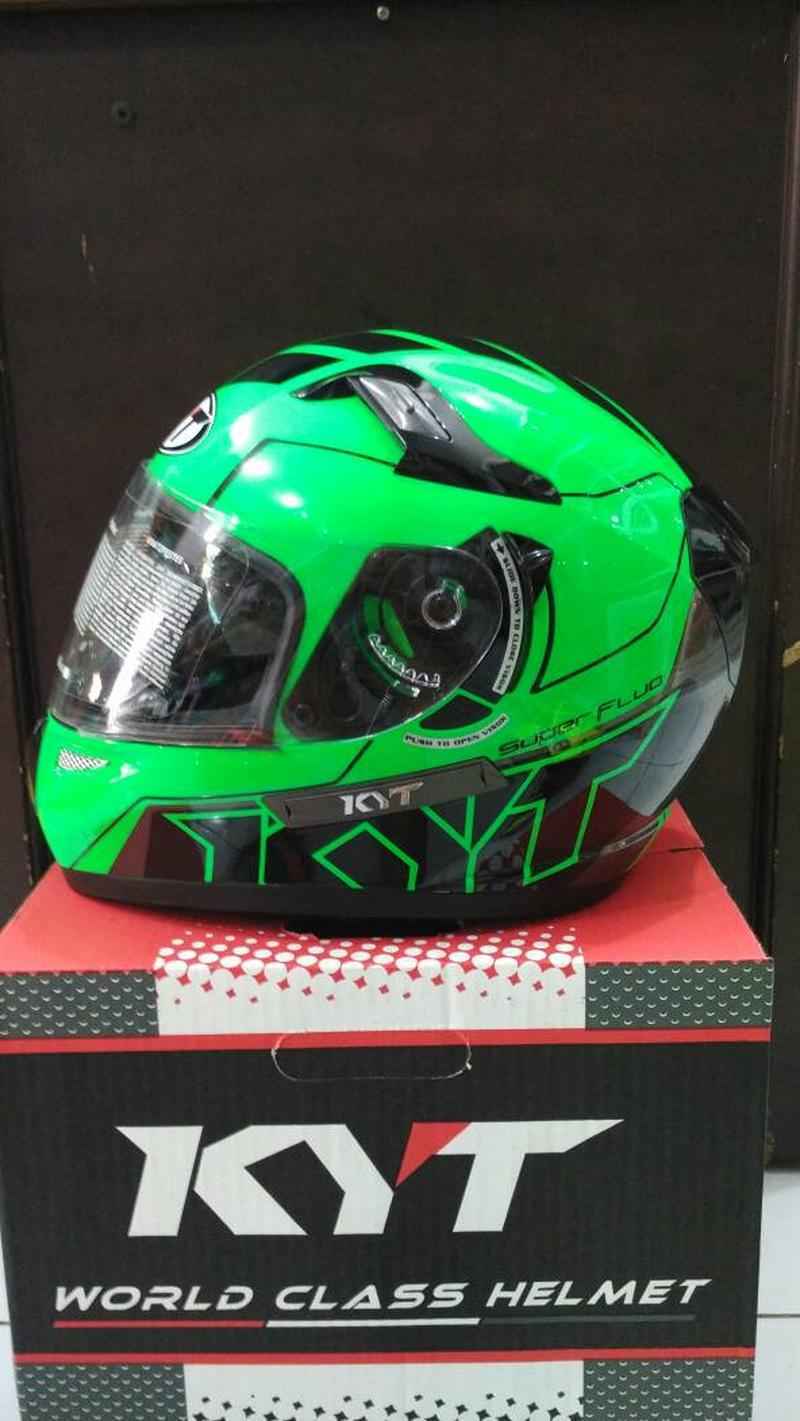 Jual Helm Kyt K2 Rider Full K2rider Visor Green Super Fluo Hijau Flou
