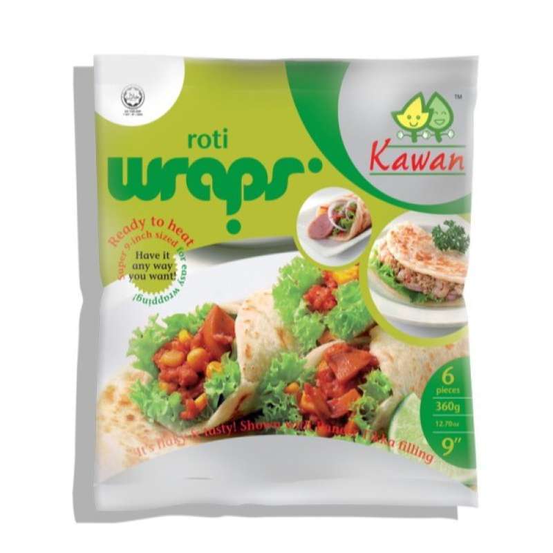Jual Kawan Food Roti Wrap / Kulit Kebab 6 pcs 360 Gram di Seller Haz