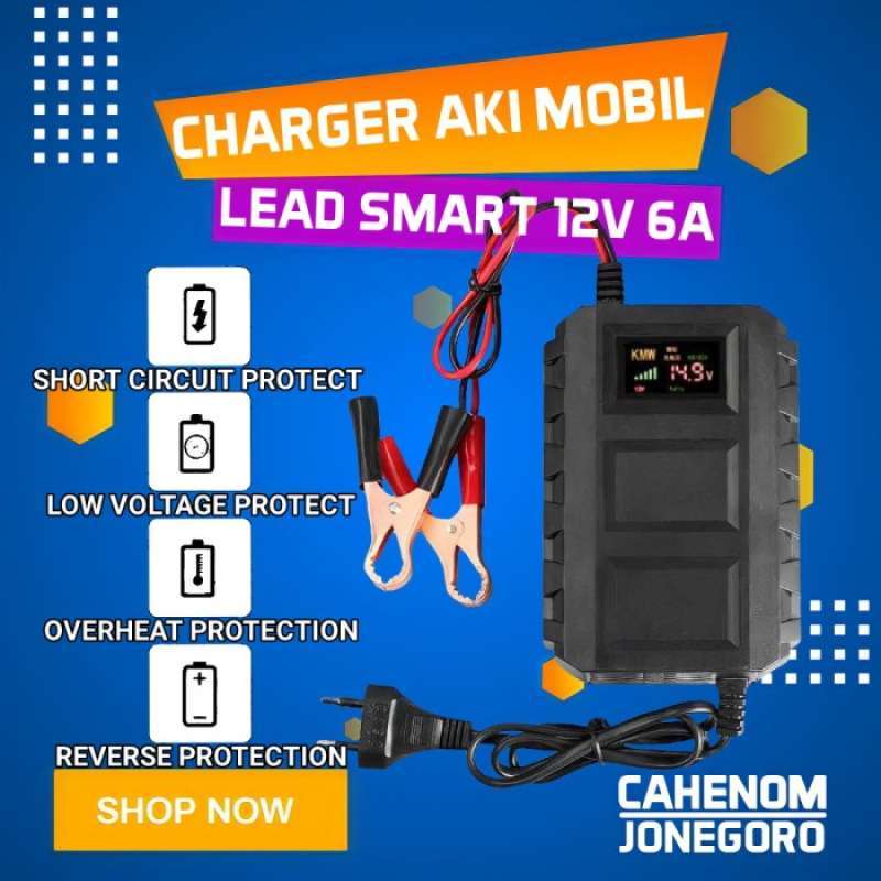Promo Charger Aki 12V Mobil Carger Aki Casan Aki Alat Cas Aki Digital