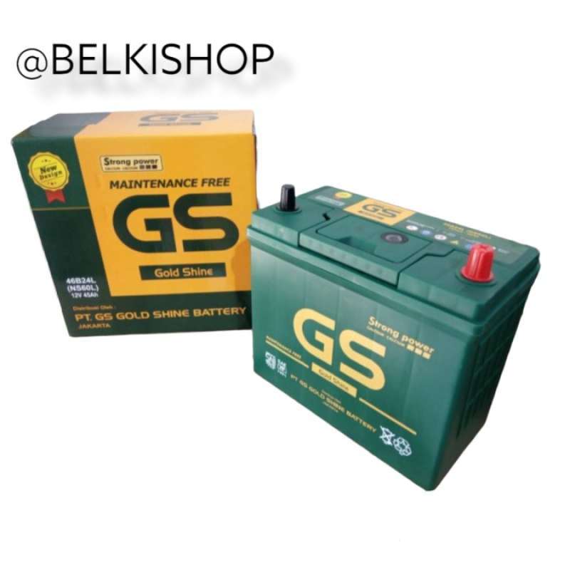 Promo Aki Mobil Suzuki Ertiga, Baleno Gs Mf Ns60L Aki Kering 12V 45Ah