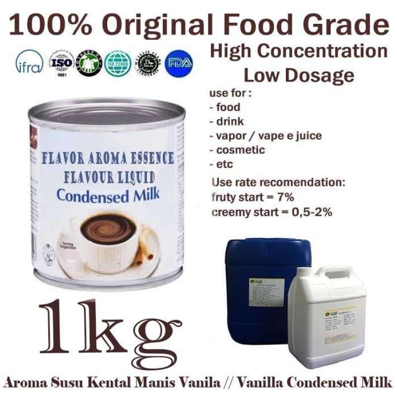 Jual Essence Condensed Milk Perisa Aroma Susu Kental Manis Flavor