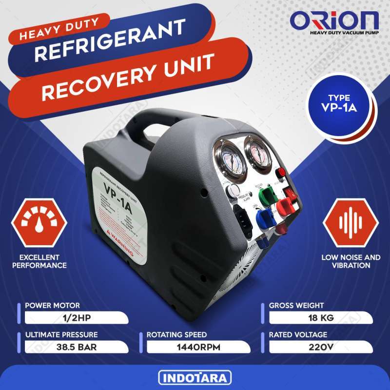 Jual Orion Vacuum Pump Mesin Pompa Vp1a Refrigerant Recovery Machine