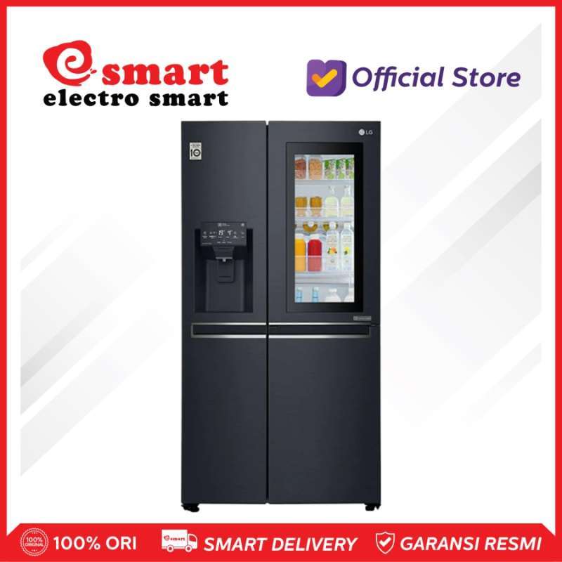Jual LG REFRIGERATOR SIDE BY SIDE 670L INVERTER INSTAVIEW GCX247CQAV