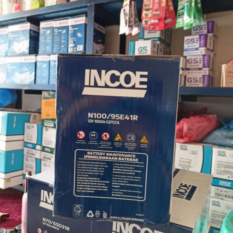 Jual Aki Basah Baterai Incoe Premium N100 12v 100ah Truck Genset Alat