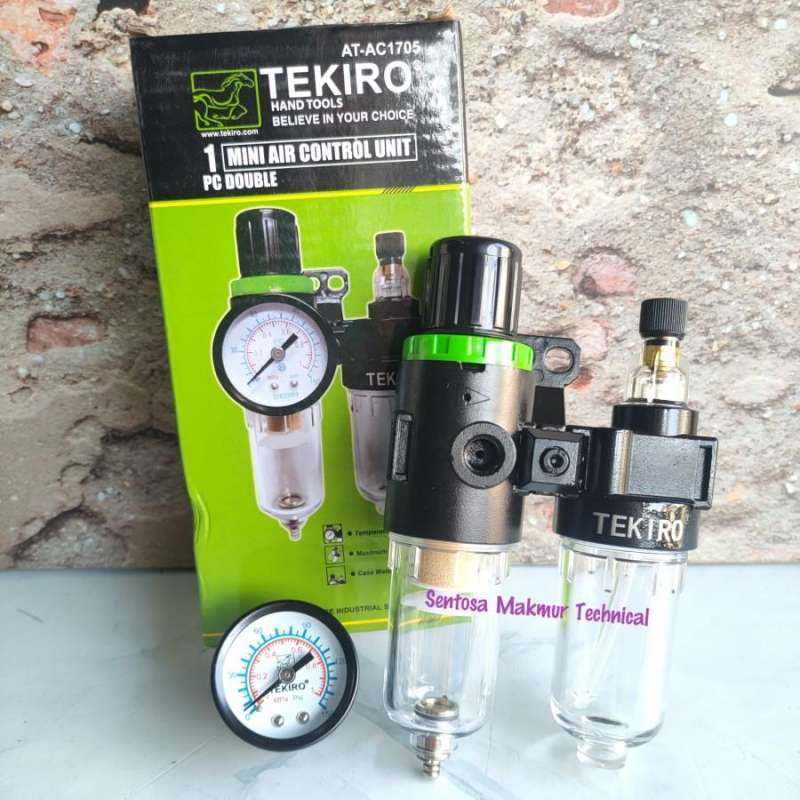 Filter Angin Jual TEKIRO 1/4 DOUBLE Air Control Filter Angin Saringan Udara ...