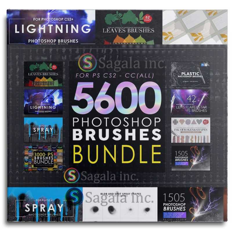 Jual Plugin - Brush 5600 Photoshop Brushes Bundle Premium di Seller ...
