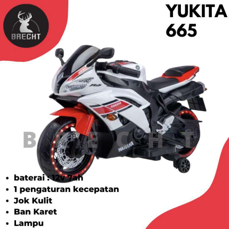 Promo Mainan Anak Motor Aki Ducati Star Yukita 665 Diskon 18% di Seller