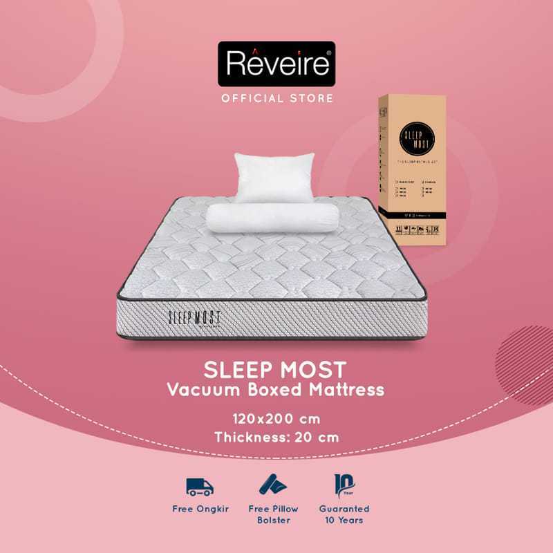 Promo Reveire Kasur Spring bed In A box Sleepmost STD 120x200cm Super