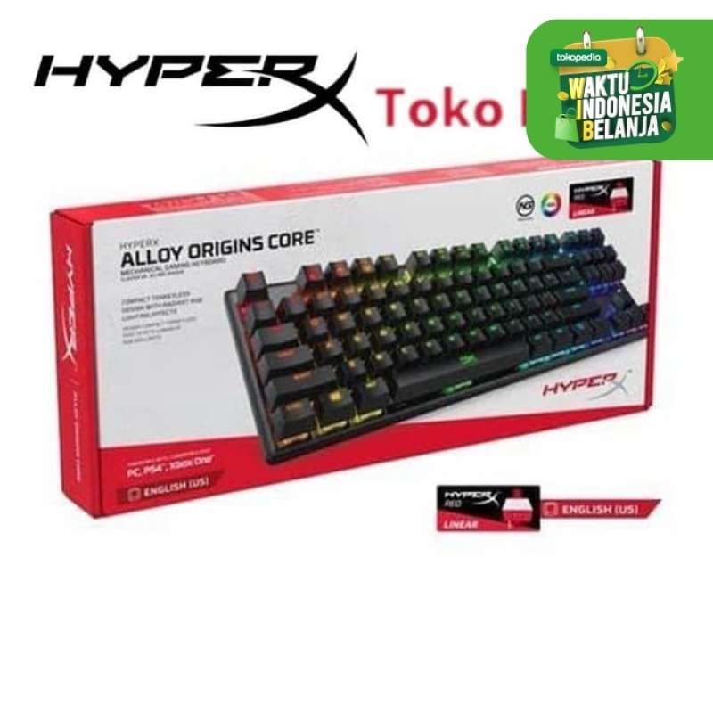 Jual HyperX Alloy Origins Core (Red switch) ABS keycaps di Seller