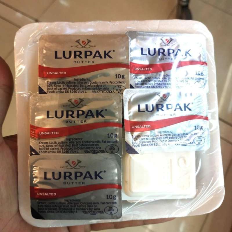 Jual Arla Lurpak Butter Unsalted Mentega (10gr x 10pics) di Seller