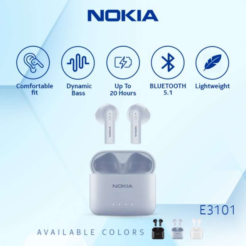Jual Nokia Essential True Wireless Earphones Tws E3101 Blue di Seller