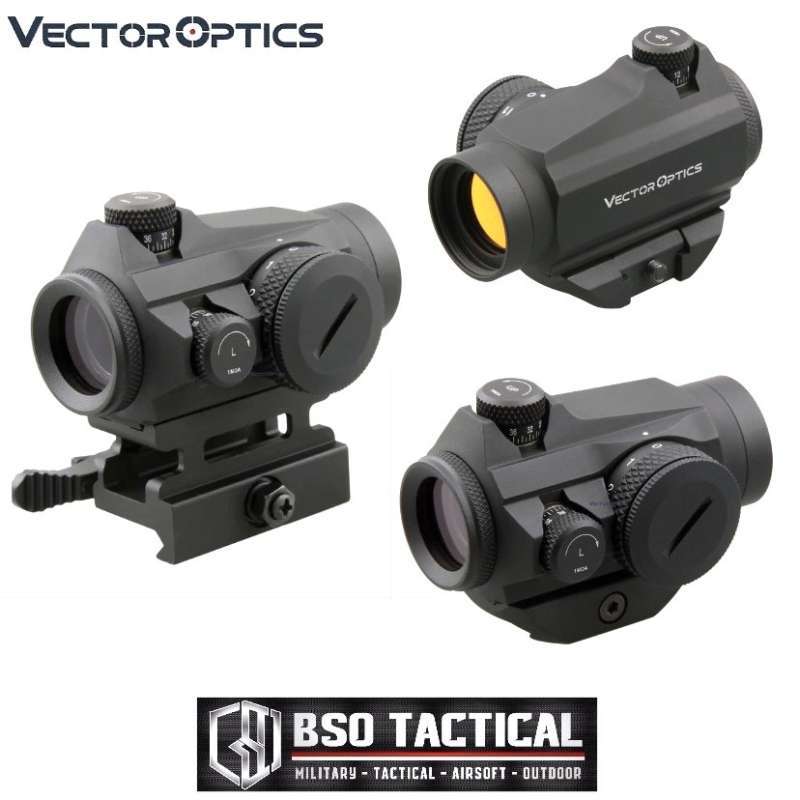 Jual Scope Tactical Red Dot Vector Optic Maverick 1x22 Gen 2 Riser