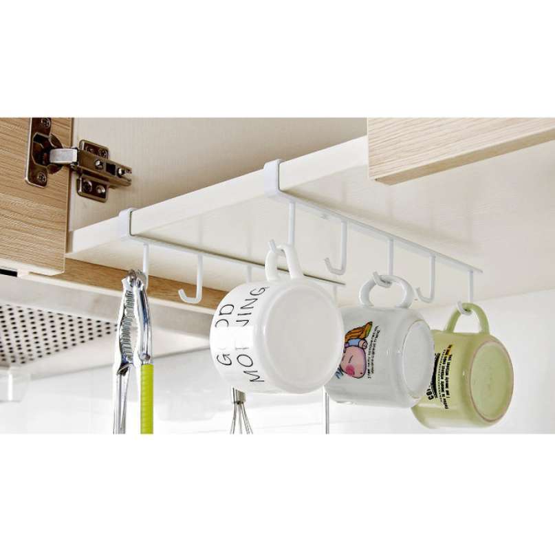 Jual RAK GANTUNG PERALATAN DAPUR/RAK GANTUNG KITCHEN SET - 6 HOOK di