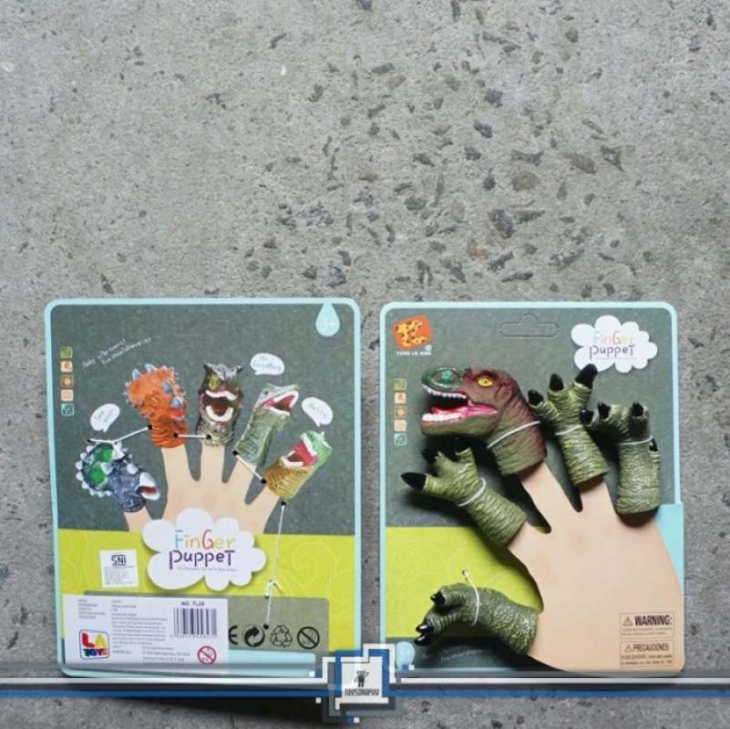 Promo DINO Set Finger Puppets Boneka Jari Dinosaurus Komplit High