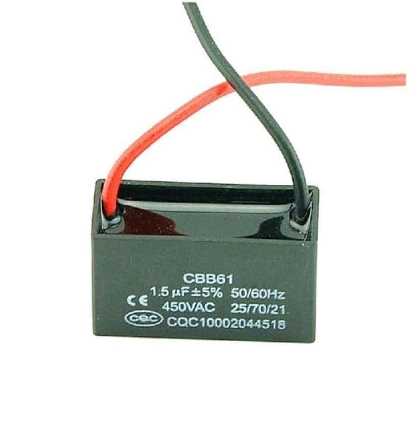 Jual Capacitor Kapasitor Fan Kipas Angin 1.5 uF 1.5uF Kapasitor Kipas