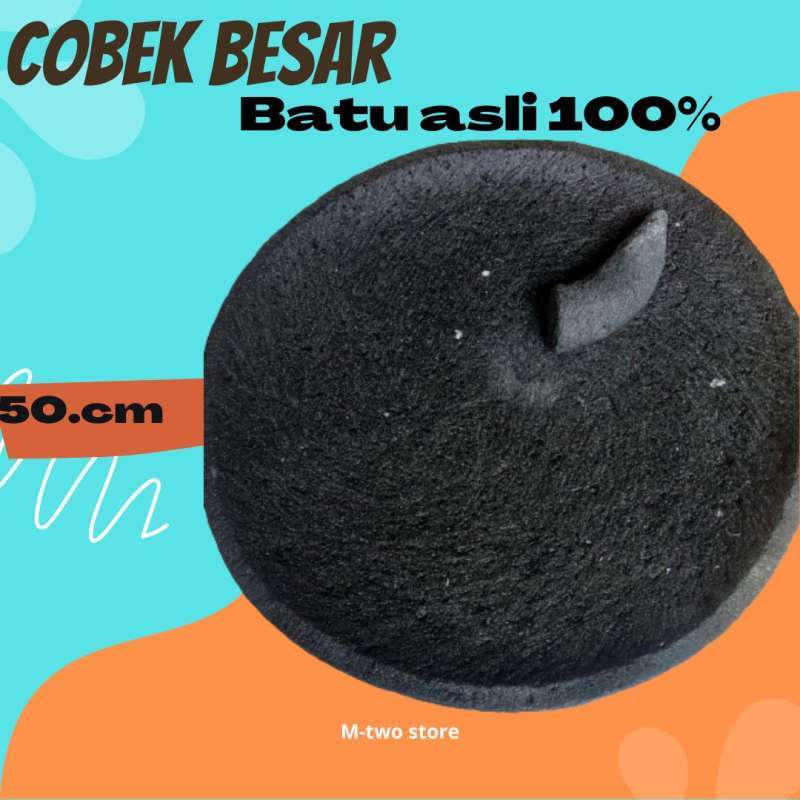 Jual Cobek batu asli 50.cm / cobek besar termurah 100% batu asli