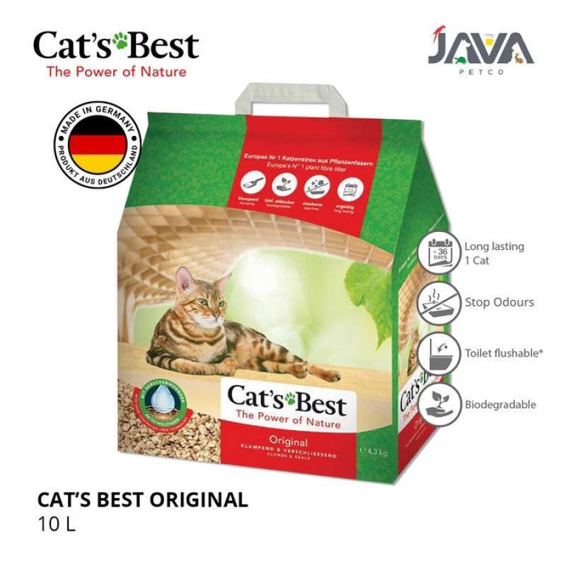 Promo Cats Best Original Clump Cat Litter 10L Pasir Kucing Gumpal