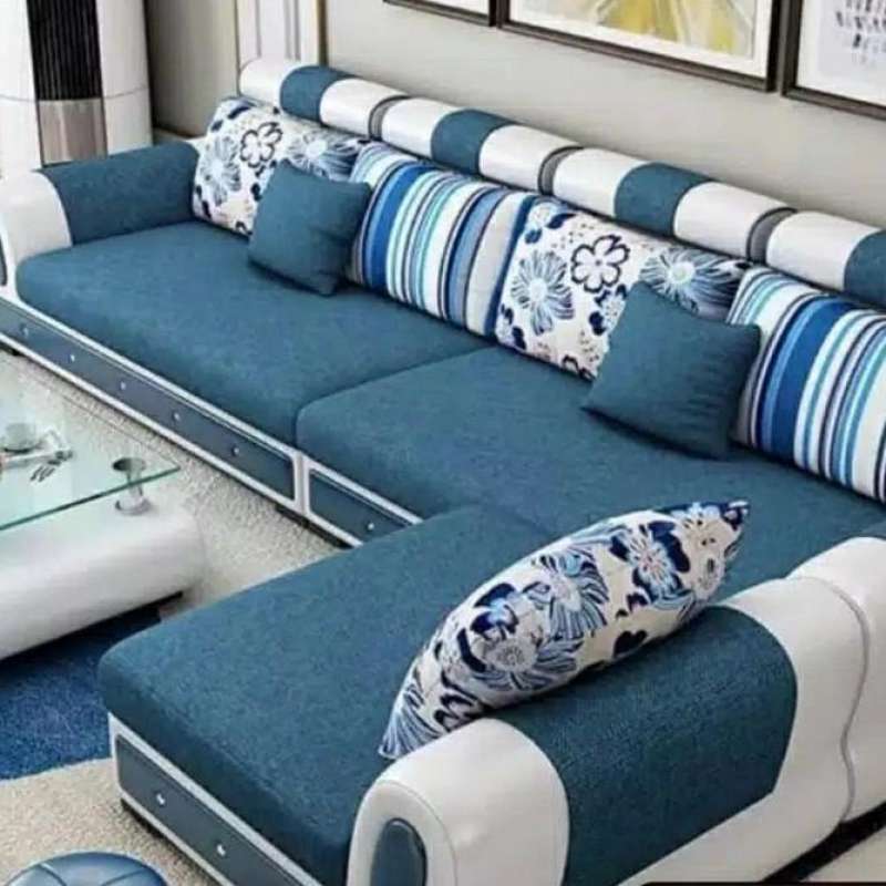 Jual Sofa Sudut Letter L Shape Sofa Keluarga Terbaik di Seller IDEA