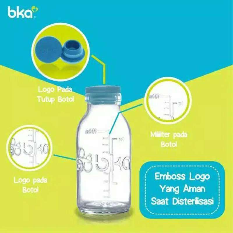 Jual Botol Kaca ASI Merek BKA 100ML BPA FREE di Seller BEIBY MART