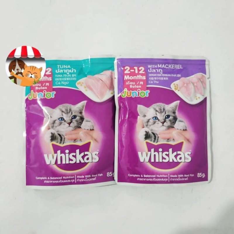 Jual Makanan Basah Kucing Whiskas Pouch Junior [85g] Di Seller Ruko