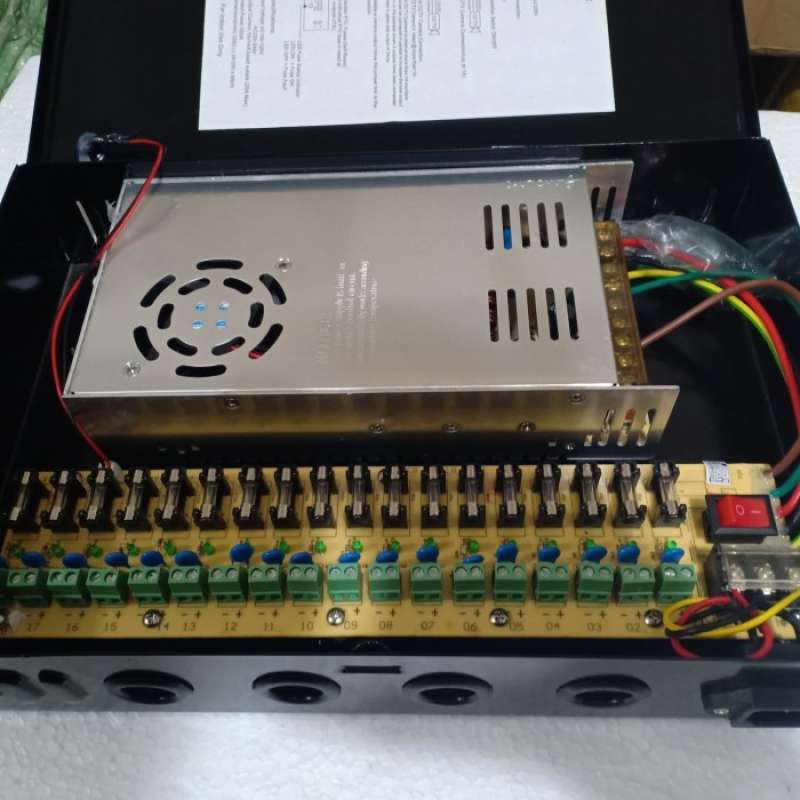 Promo Power Supply Box 40A 12V Camera Cctv / Trafo 12 Volt 40 Ampere