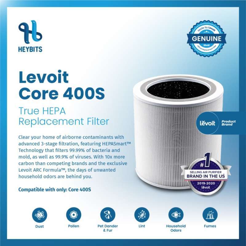 Promo Levoit Replacement HEPA13 Filter Air Purifier Pengganti Core