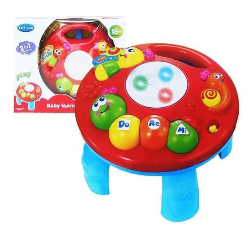 Promo Mainan musical learning tqble doremi piano meja edukasi suara