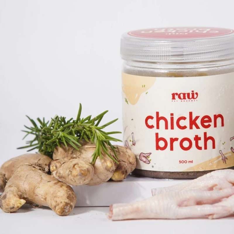 Jual Raw Pet Gourmet Chicken Bone Broth 500Ml Dog Food Collagen di