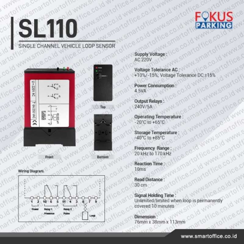 Promo Loop Sensor Metal Kendaraan Single Vehicle Loop Detector VLD ...