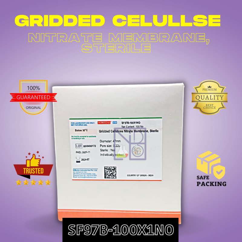 Jual Gridded Celullose Nitrate Membrane, Sterile , Himedia, Sf97b