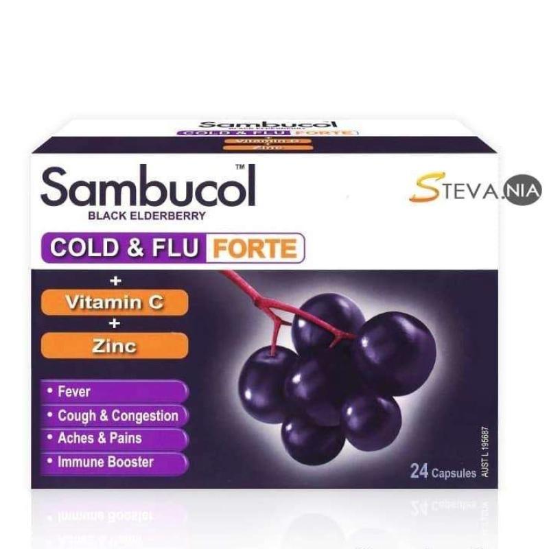 Jual Sambucol Cold and Flu Forte Capsules Original di Seller Stevania
