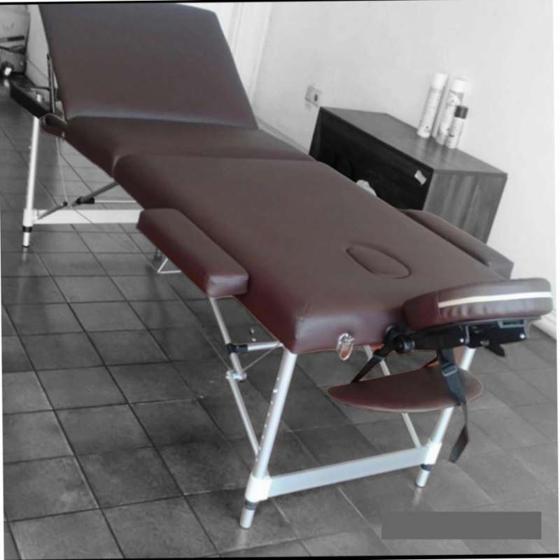 Jual Ranjang Facial bed refleksi ranjang portable lipat warna coklat di