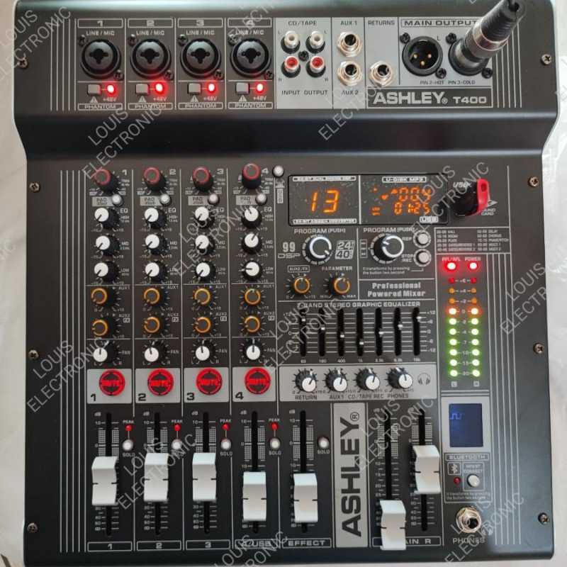 Jual Power Mixer Ashley T400 T400 T 400 4 Channel ORIGINAL di Seller