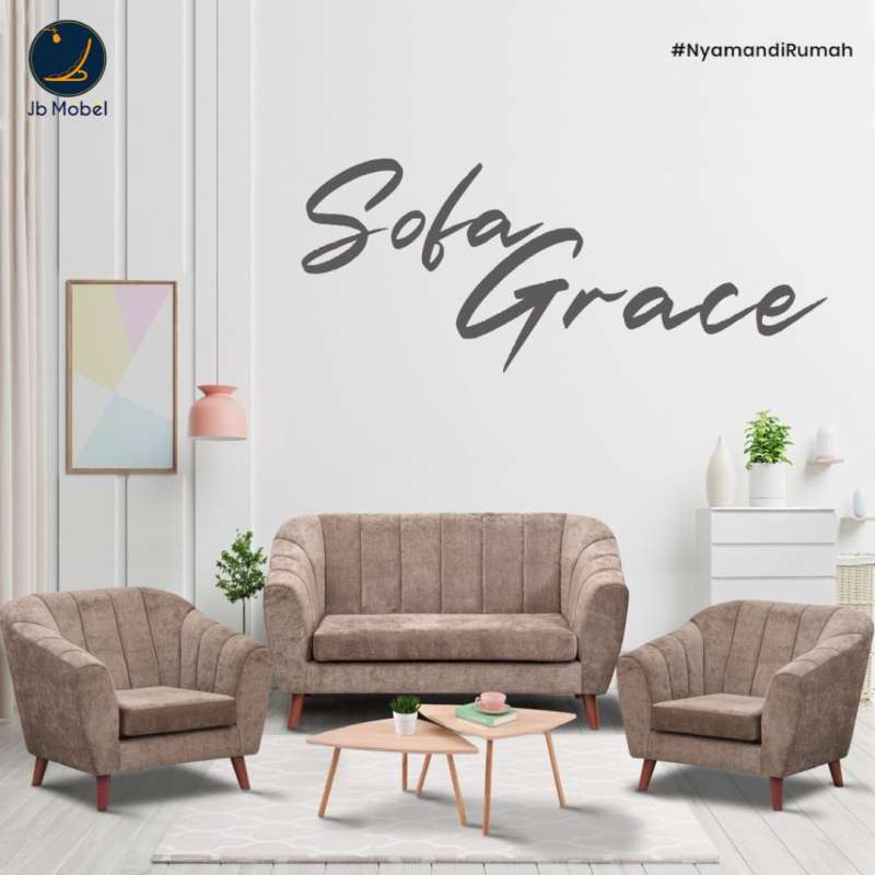 Jual Jb Mobel Sofa Tamu Grace VIine 2 Seater dengan Desain