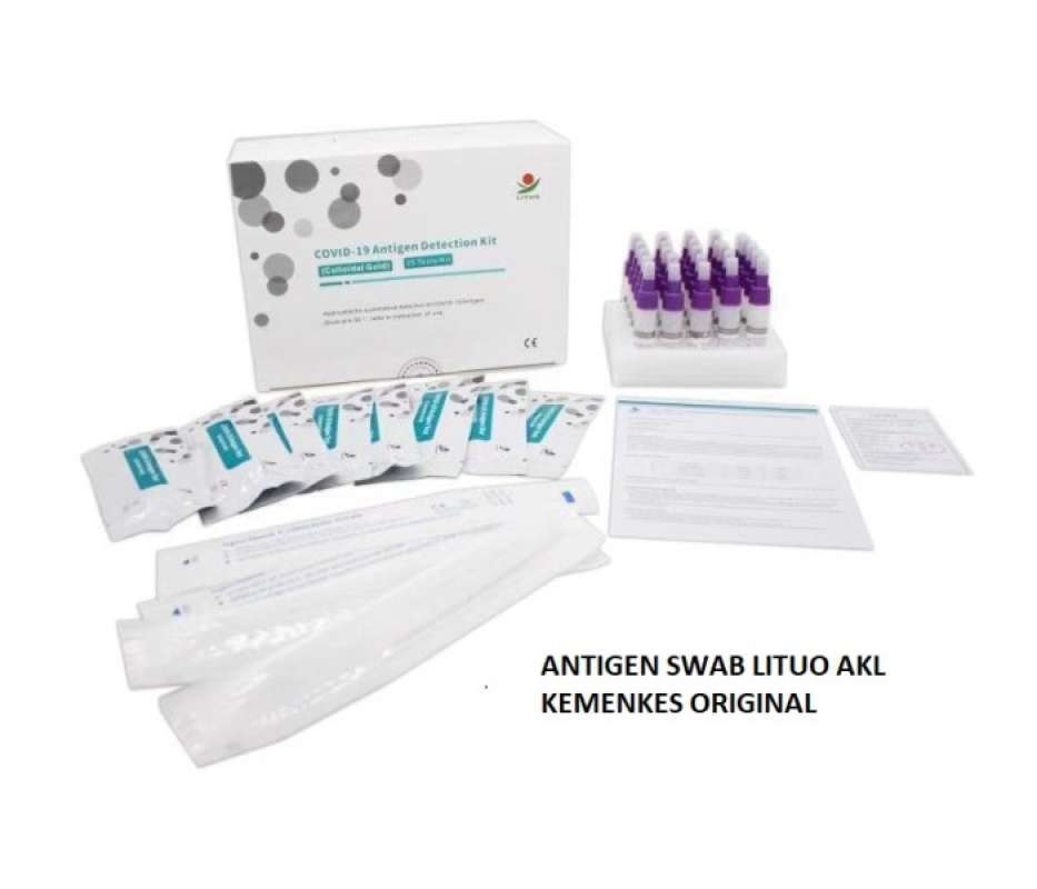Jual Swab Test Antigen Clungene / Lungene Biru Tes Covid Omicron di