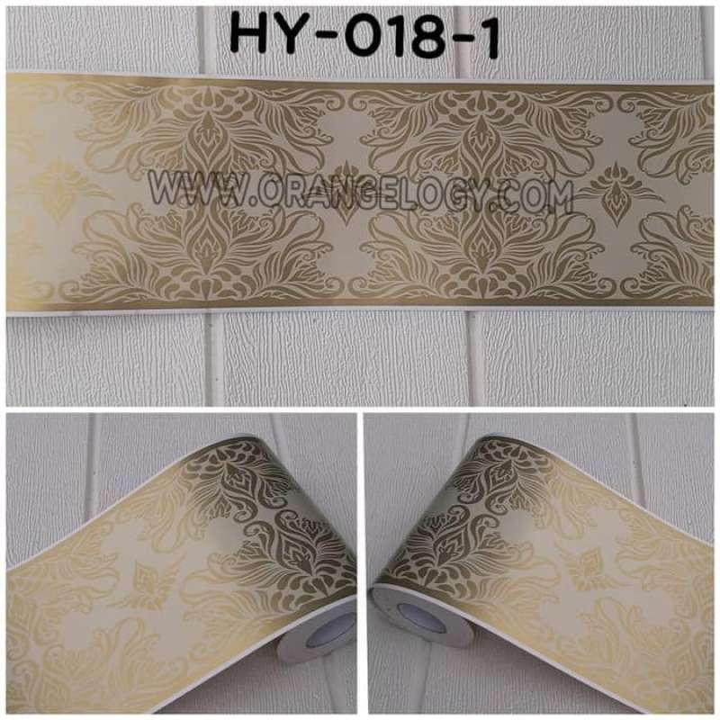 Jual WALL BORDER STIKER UKIR BATIK KUNING MAS di Seller Poppy (Yellow ...