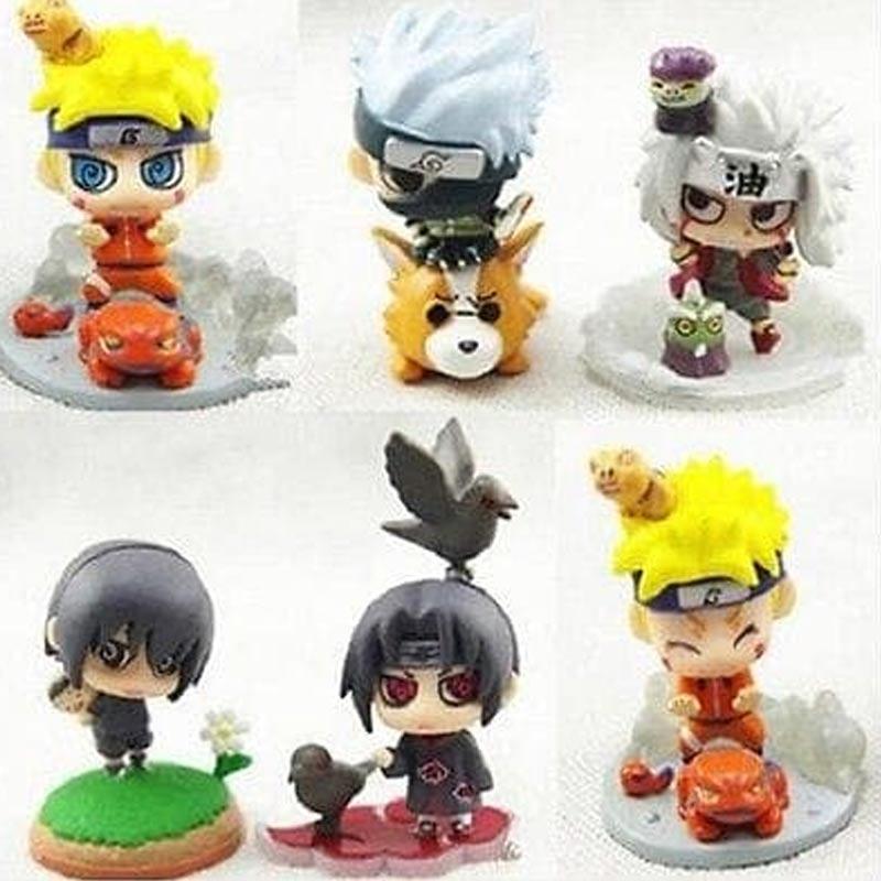 Jual OEM Naruto Figure Chibi Jiraiya Sasuke Itachi Set Action Figure di