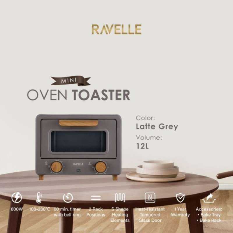 Jual Ravelle Oven Listrik Toaster 12L Korean Oven Toaster Cotton