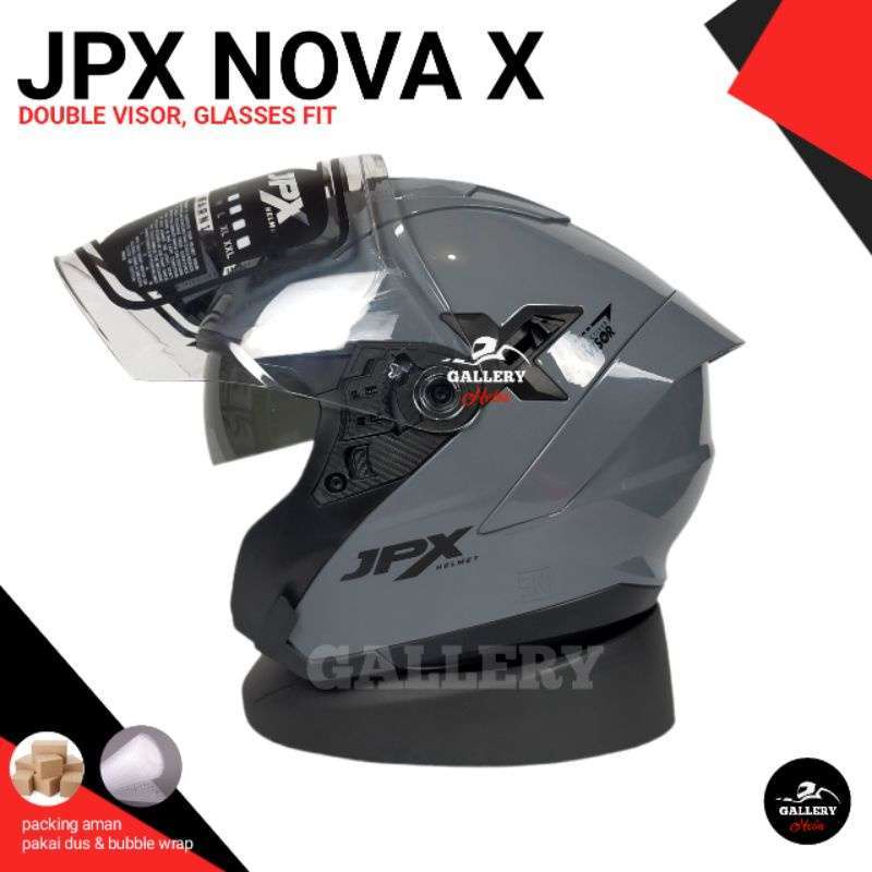 Promo HELM JPX NOVA X GREY GLOSSY HELM JPX HALF FACE Diskon 3 di Seller GALLERY_HELM Pondok