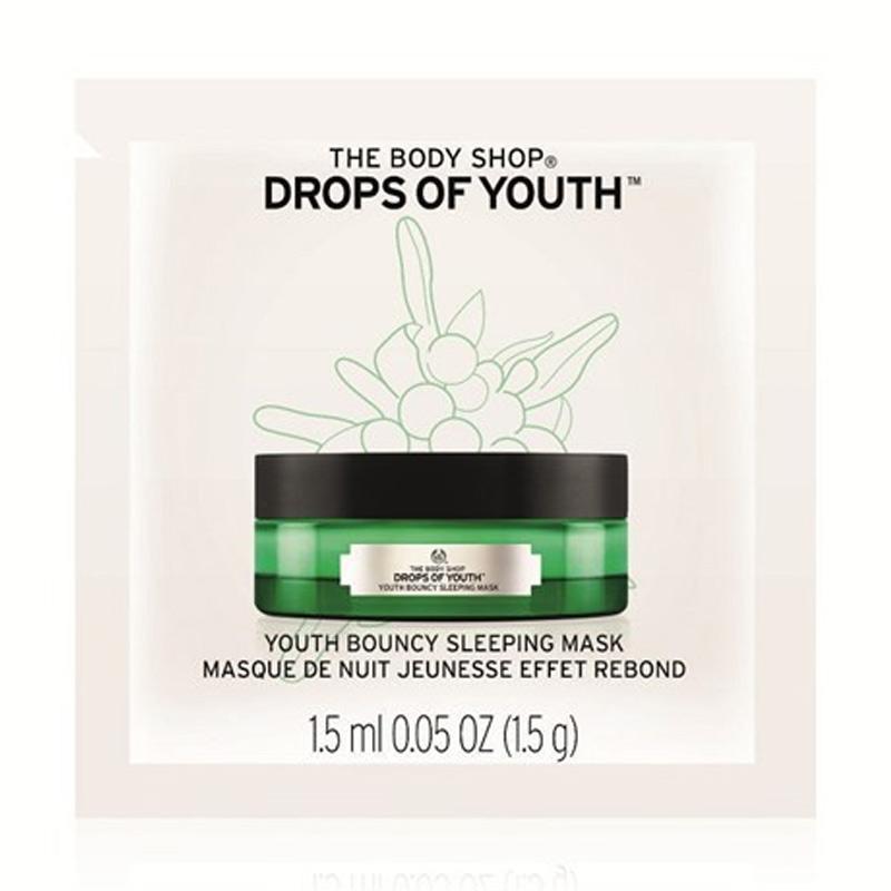 Promo The Body Shop Drops of Youth Bouncy Sleeping Mask [1.5 mL] Diskon