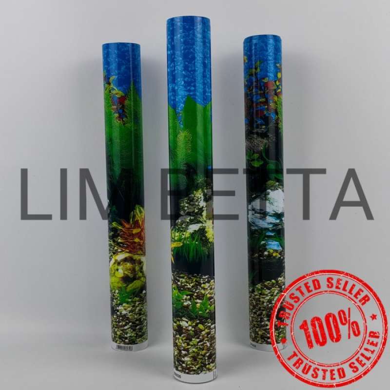 Jual 1 ROLL BACKGROUND GAMBAR AQUARIUM 30 CM / WALLPAPER AQUARIUM 15