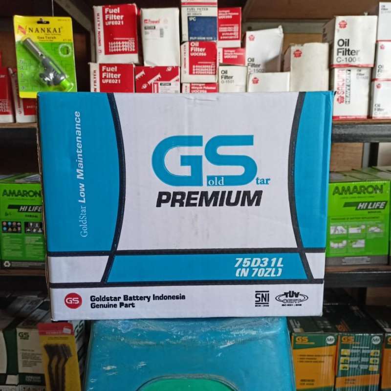 Promo Aki Innova Diesel/ Aki Genset/ GS Premium N70ZL Goldstar / Aki