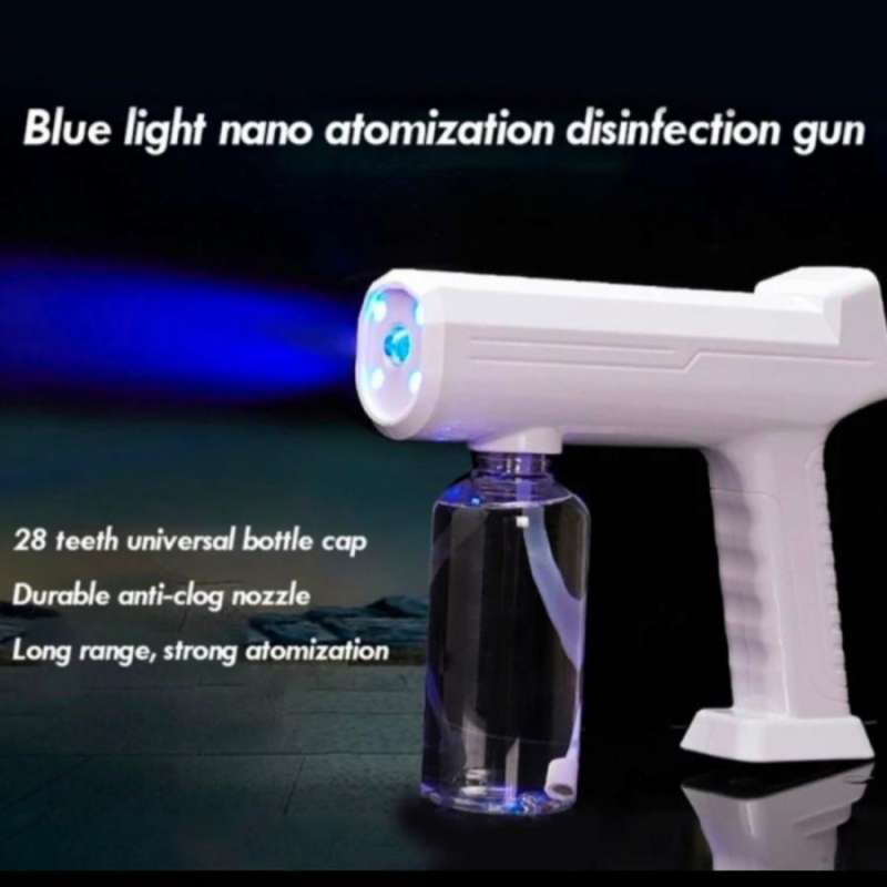 Jual Nano Spray Disinfectant Gun Portable With Atomizer UV Light