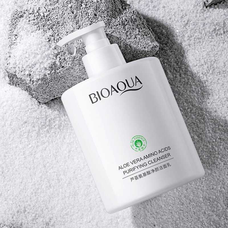 Jual GLO - Bioaqua Sabun Cuci Muka Aloe Vera Purifying Cleanser 500g