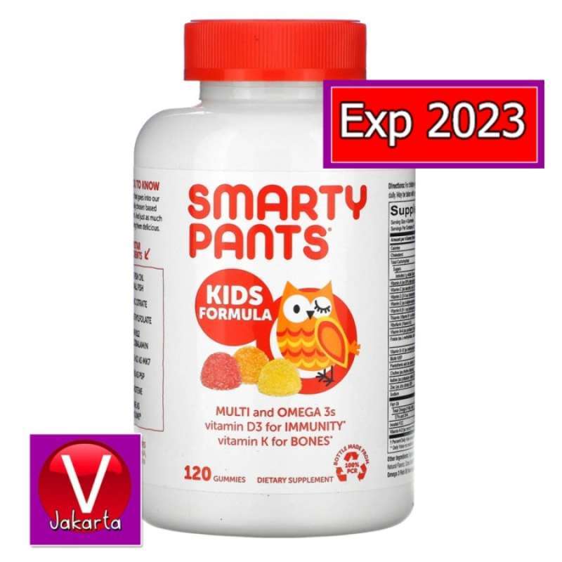 Jual Smarty Pants Kids Formula Multivitamin Omega 3S Vit D3 For