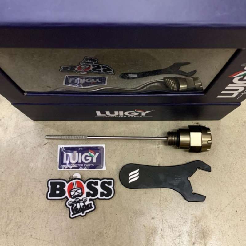 Promo Oil Dipstick Luigy Bronze Vespa 3V Iget Sprint Primavera Gts S Lx