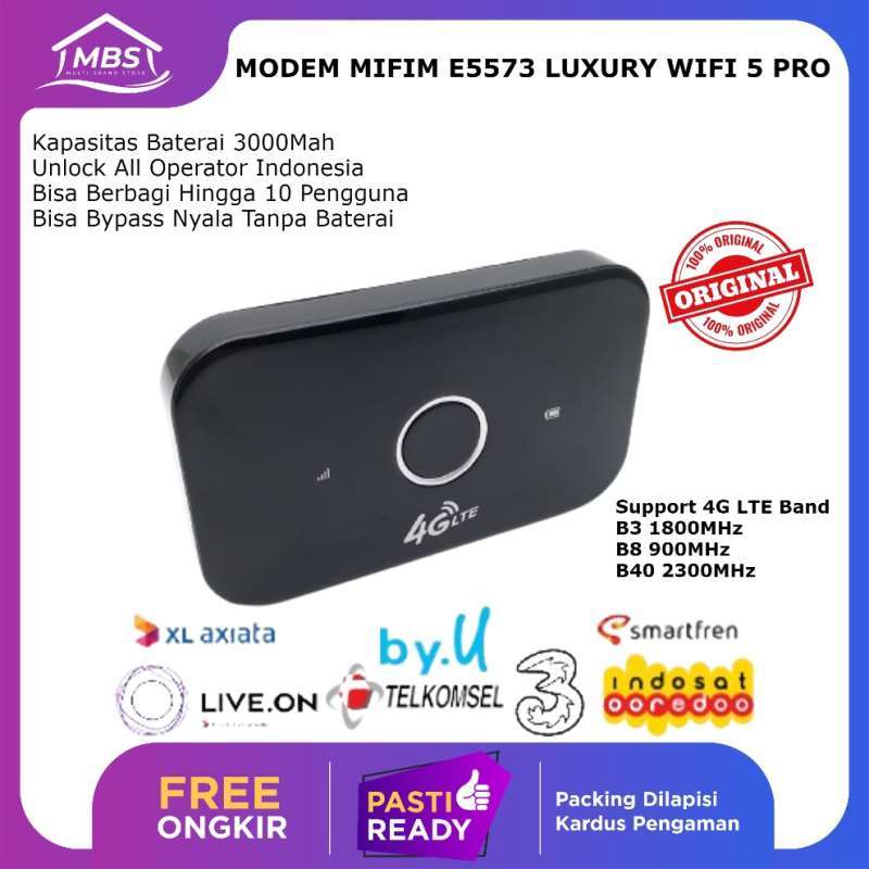 Promo Modem E5573 Luxury Wifi 5 Pro Baterai 3000Mah Unlock All Operator